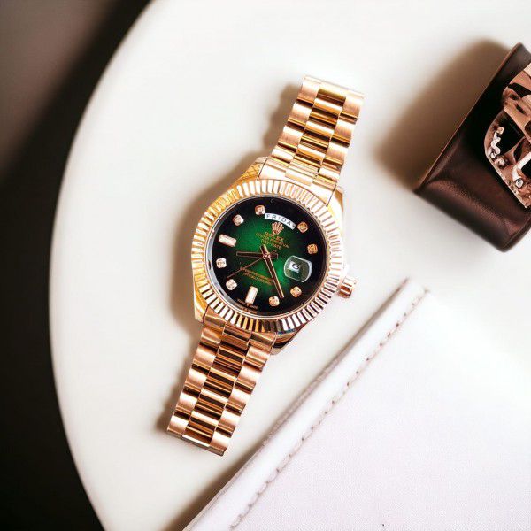 Ro_le_x Oyster Perpetual Day Date Diamond 40 Battery Copper-Green