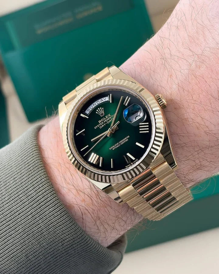 day date gold green