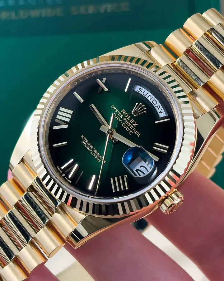 day date gold green
