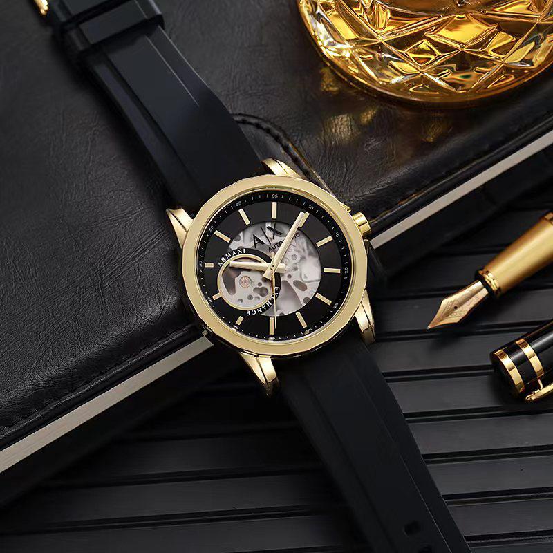 Emp_orio_Armani Meccanico Automatic Black-Gold