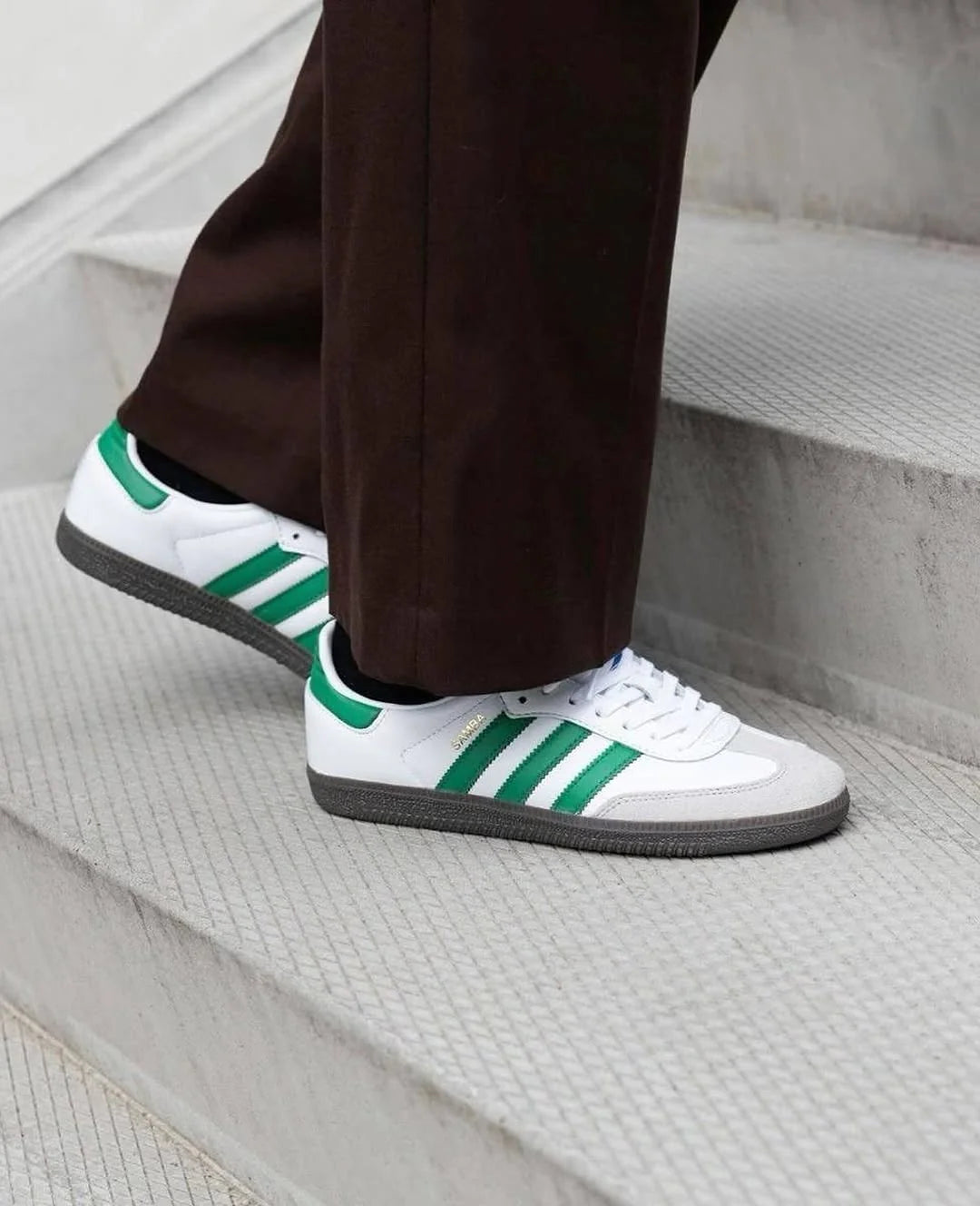 Adi_das SAMBA WHITE GREEN