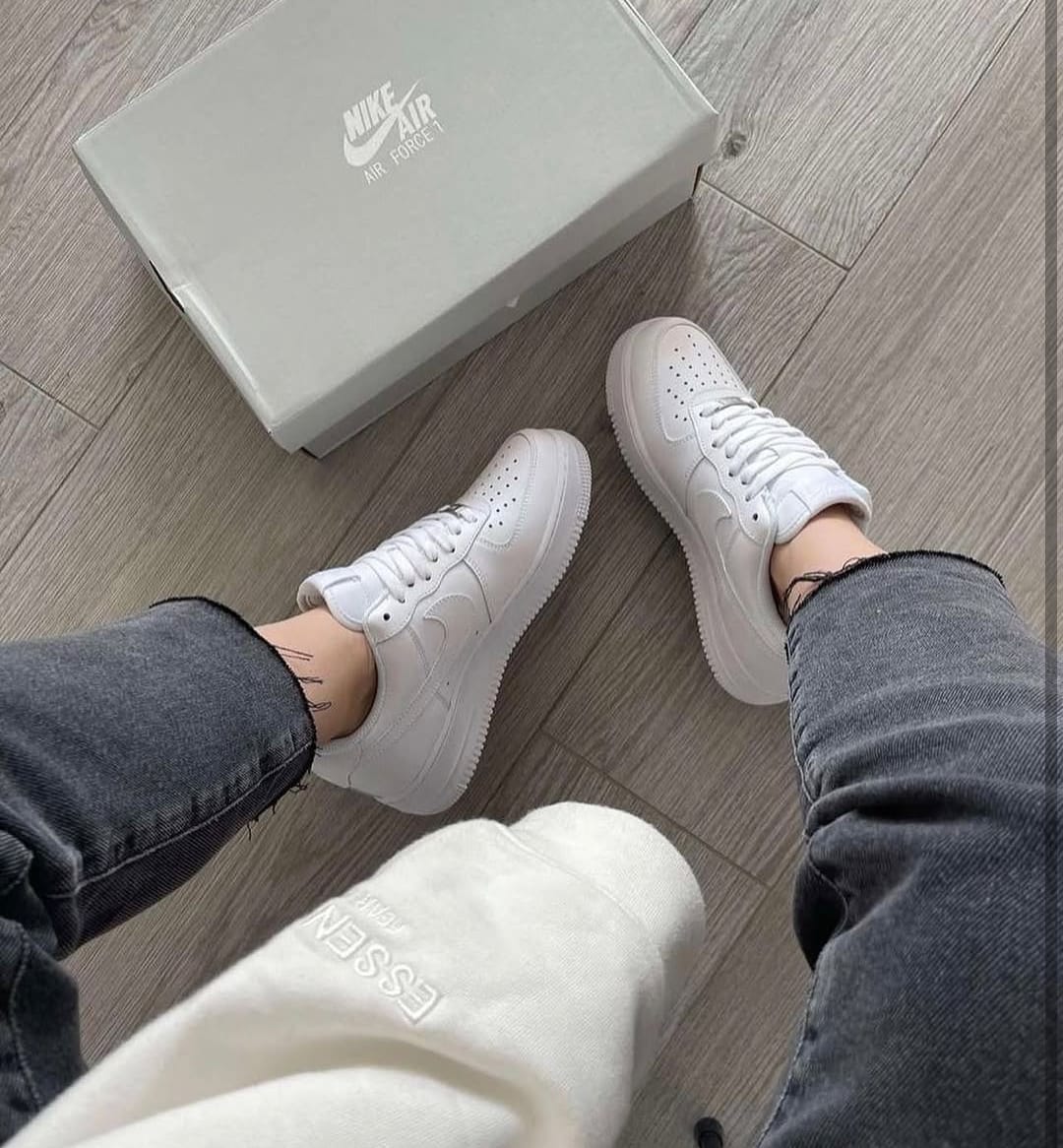 Nik_e AirFor_ce 1 White "Pure Leather"