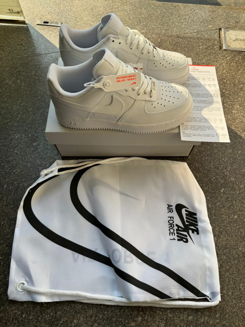 Nik_e AirFor_ce 1 White "Pure Leather"