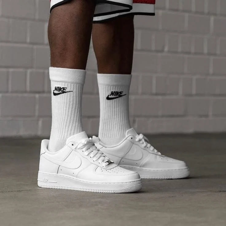 Nik_e AirFor_ce 1 White "Pure Leather"